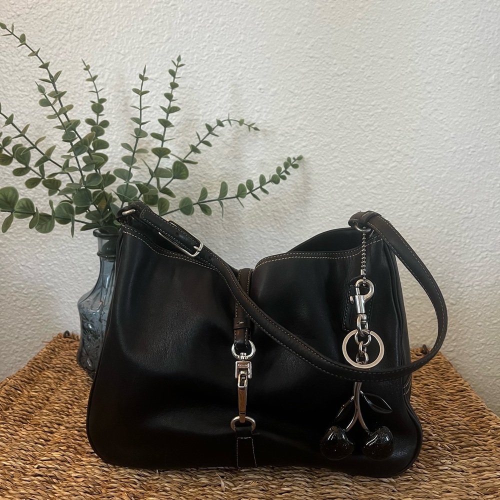 Y2K Coach Vintage Hamilton Hobo Clip